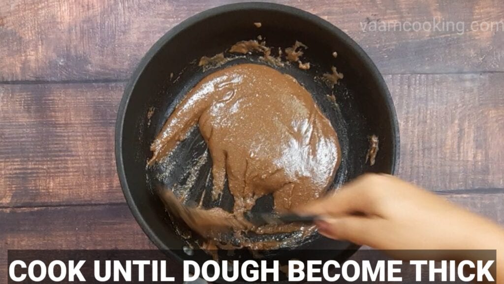 chocolate-modak- recipecook until dough becomes thick