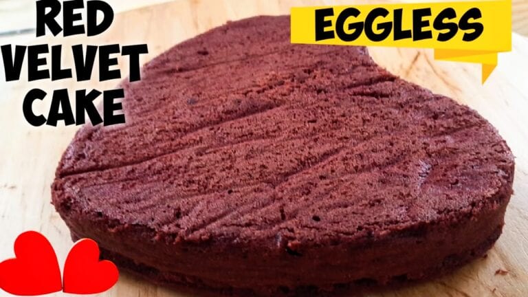 Red Velvet Cake Recipe | Eggless Red Velvet Cake
