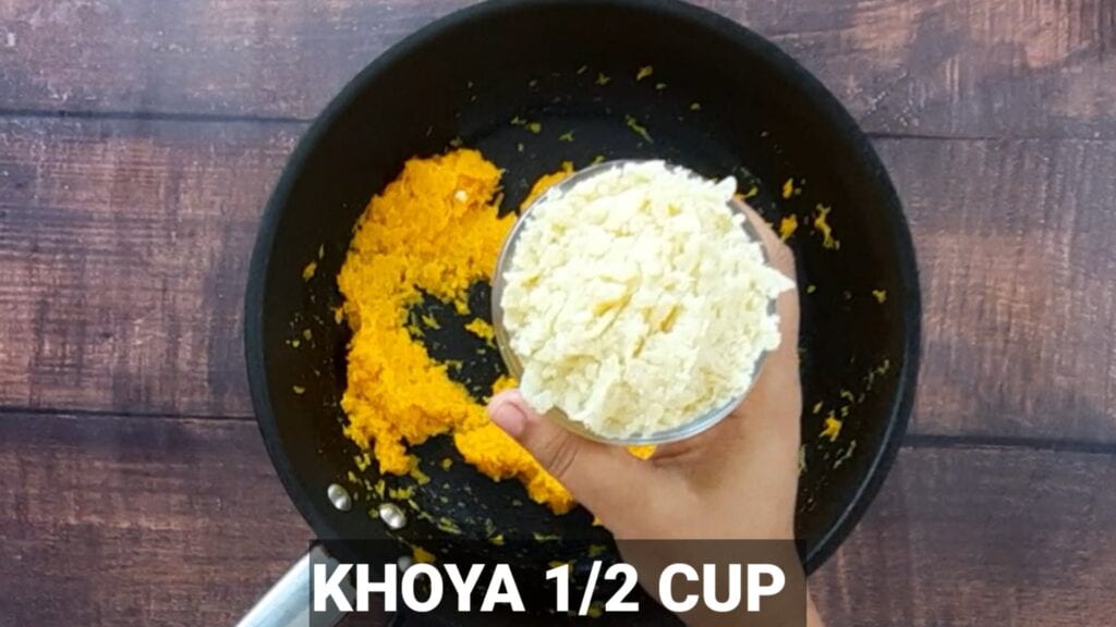 pumpkin-modak-recipe khoya