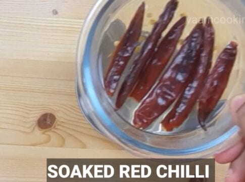 schezwan-sauce-recipe soaked chilli