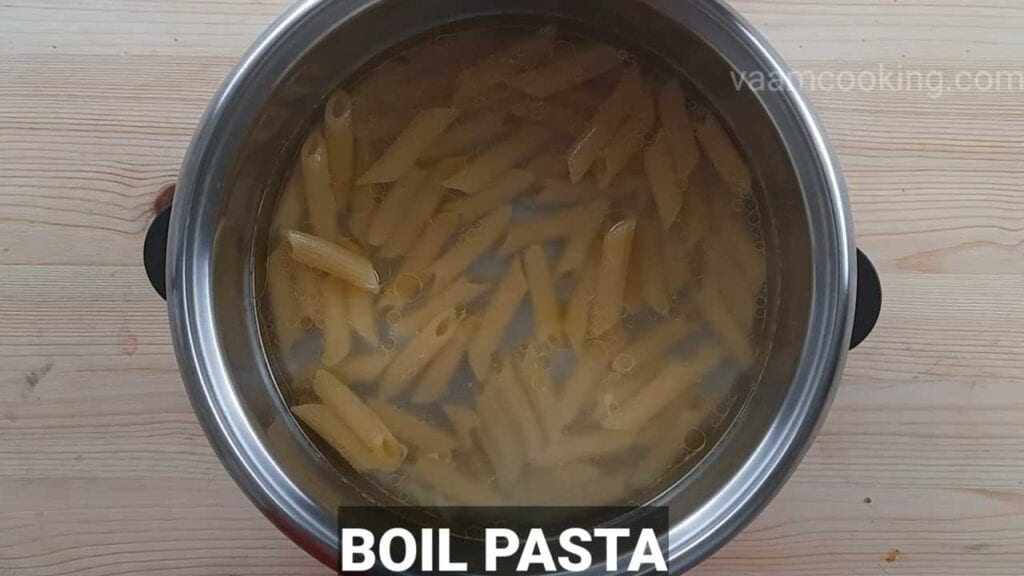 white sauce pasta vegetarian pasta boil pasta
