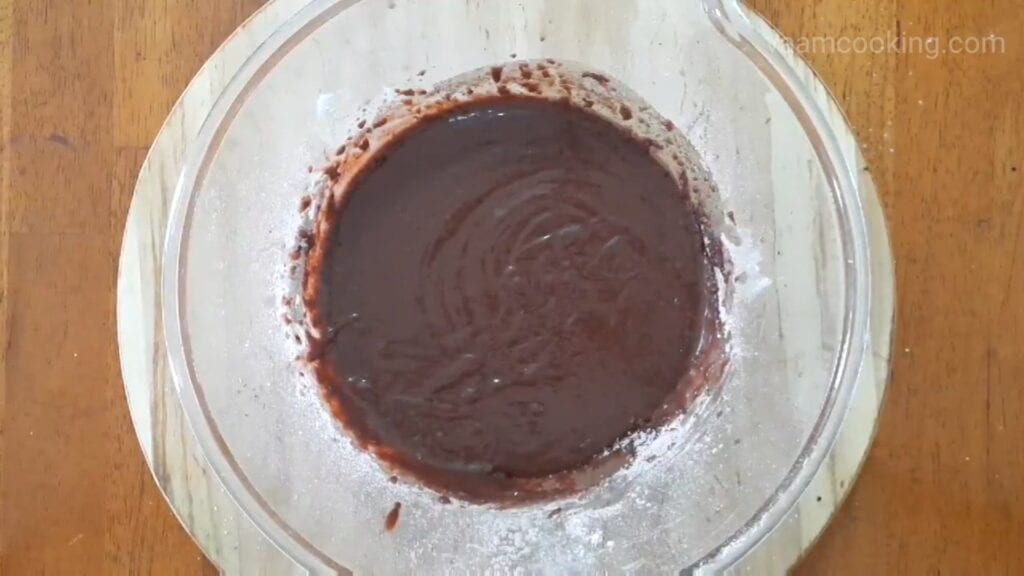 Double-chocolate-cake-recipe batter