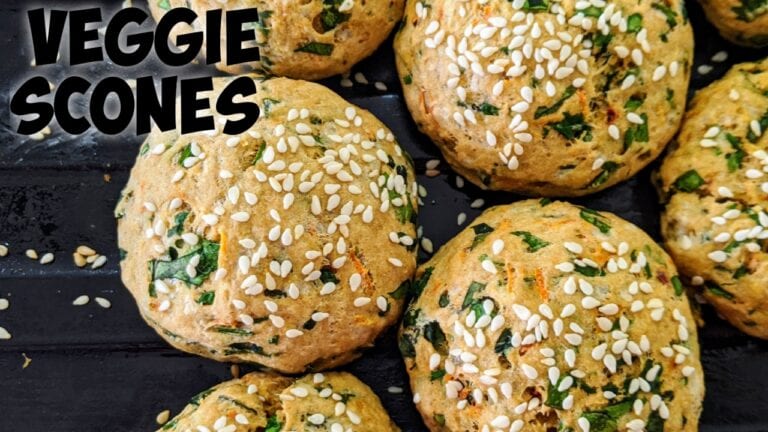 Eggless Scones Recipe | Homemade Healthy veggie scones recipe