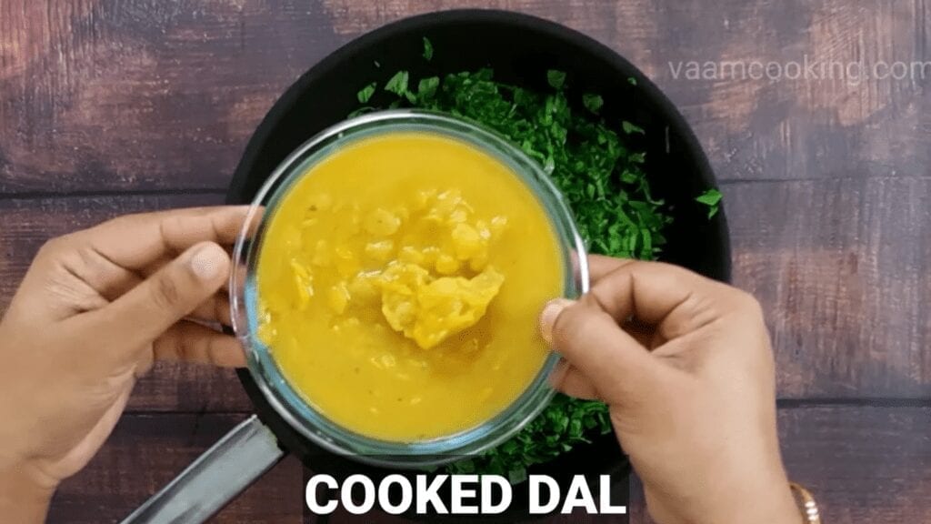 Mudda-bhaji-recipe-add-cooked-dal