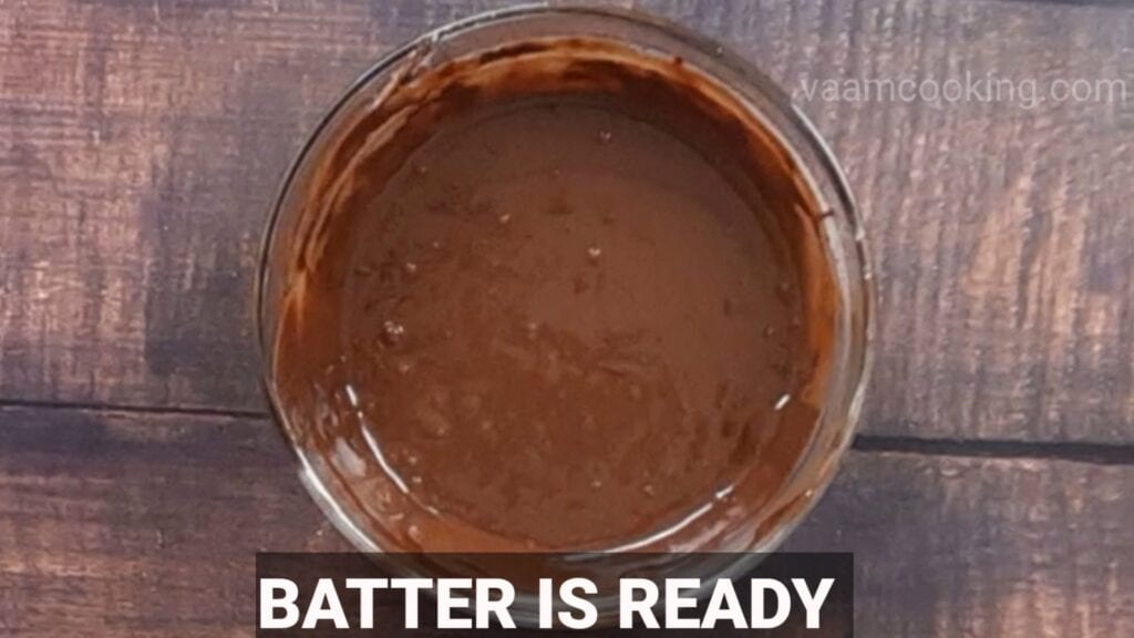 choco-lava-cake batter is ready