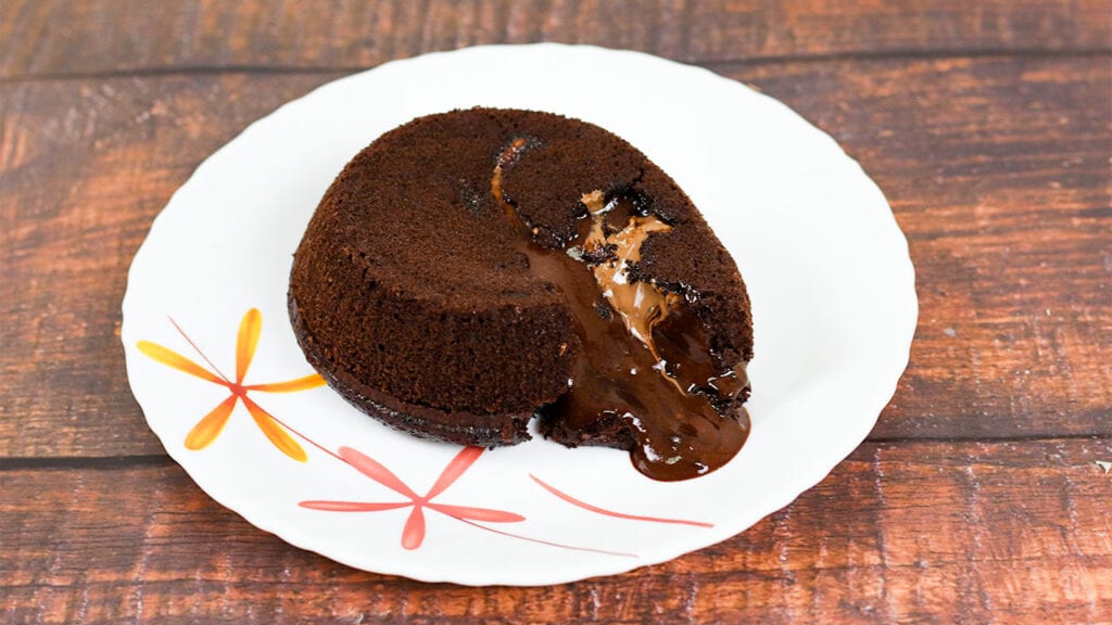 Eggless Choco Lava Cake - Cooking From Heart