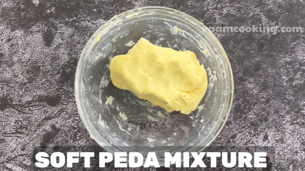 Instant peda knead peda mixture