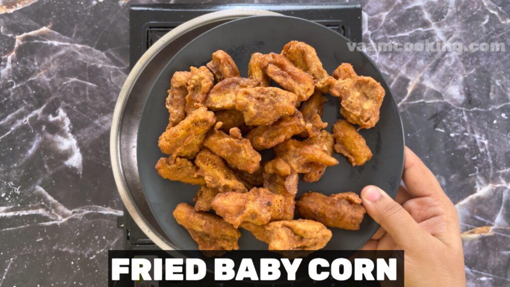 baby corn manchurian -fried baby corn
