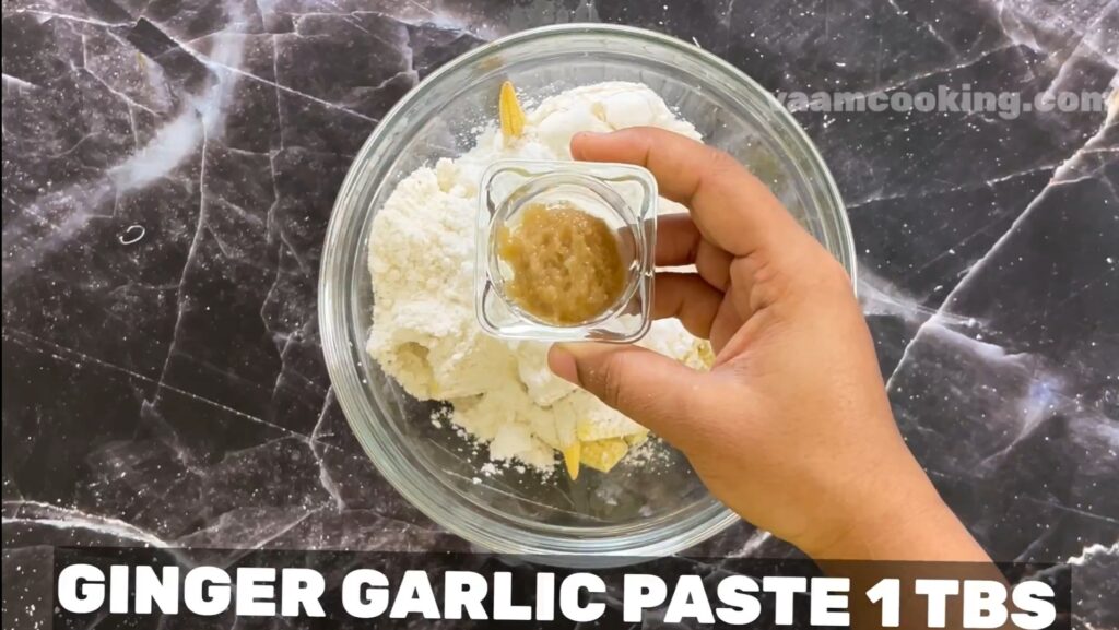 baby corn manchurian -ginger garlic paste