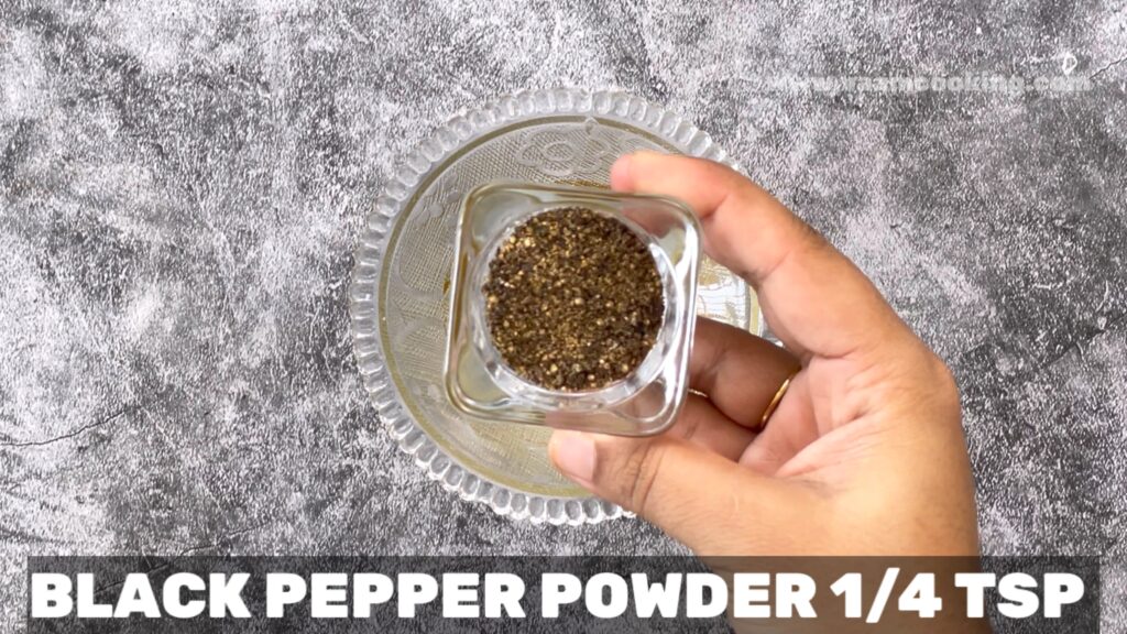 coleslaw salad - black pepper powder