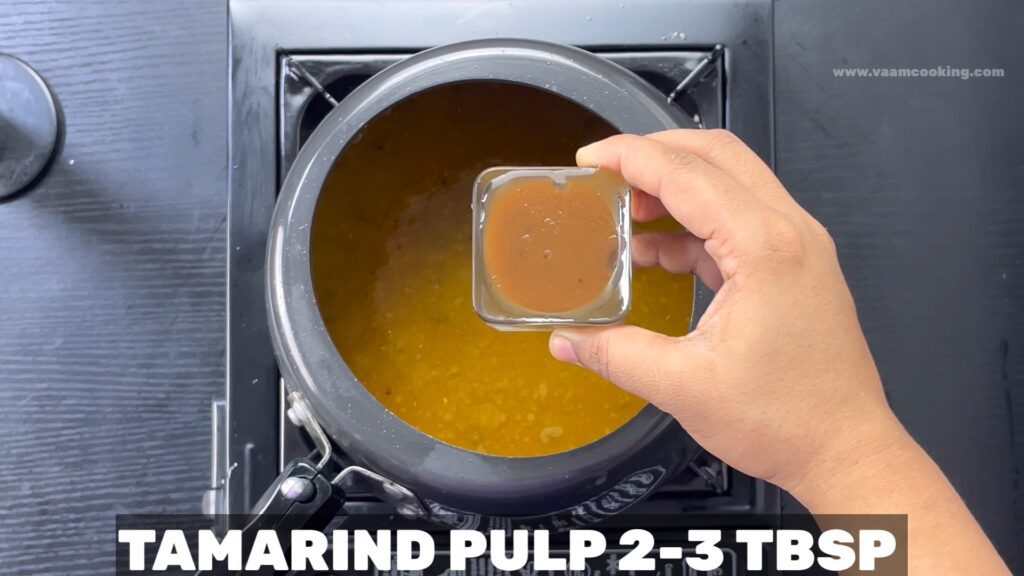 Moong Khatti Meethi Dal-tamarind pulp