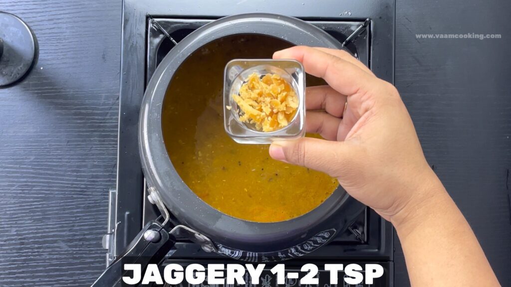 Moong Khatti Meethi Dal-jaggery