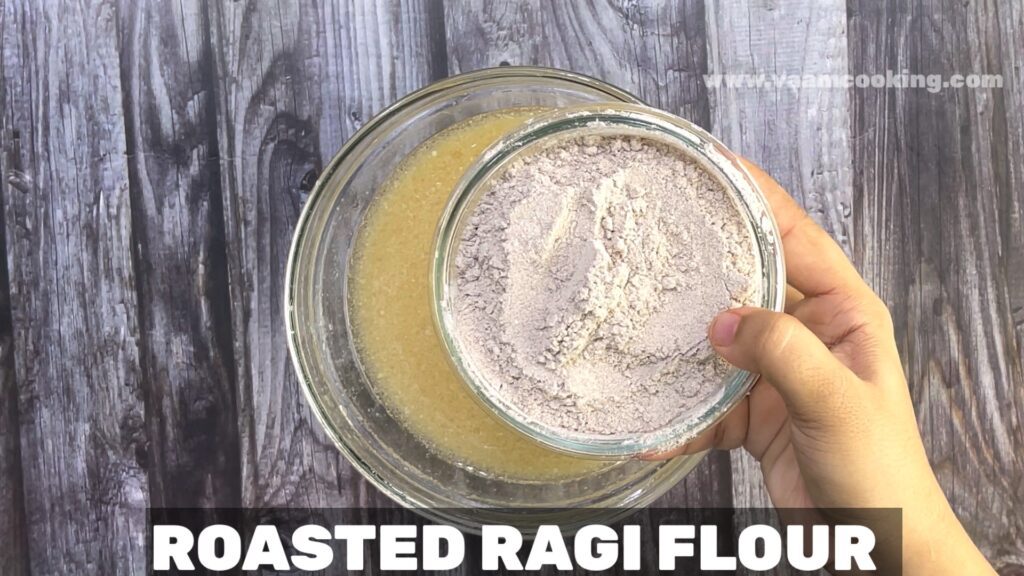 Ragi-Chocolate-cake-recipe-roasted ragi flour