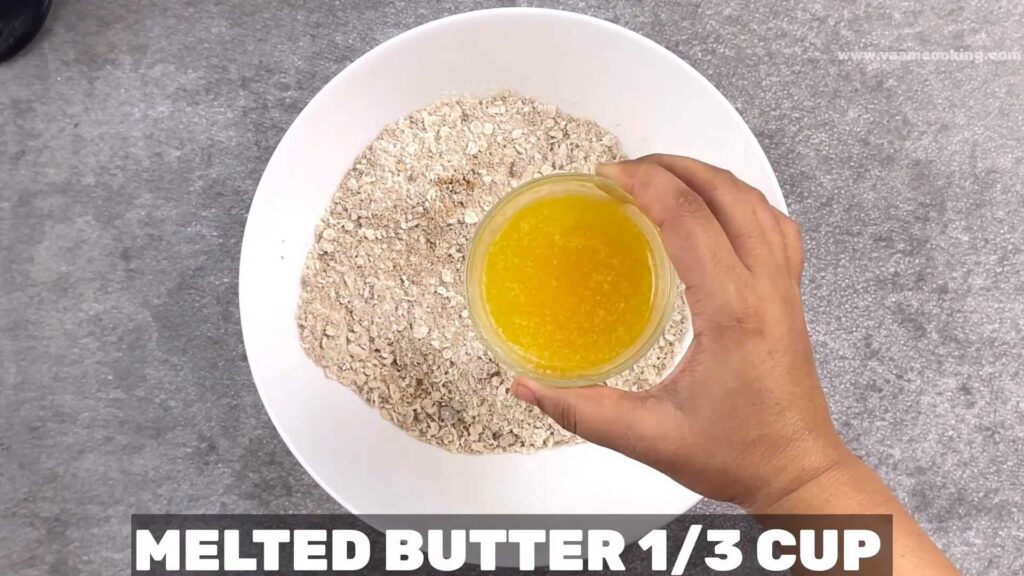 whole-wheat-oatmeal-recipe-melted-butter