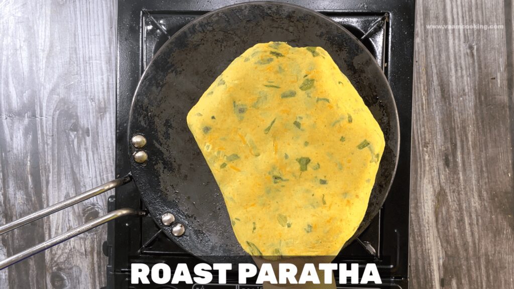Lettuce-Carrot-Paratha-Roast paratha