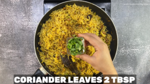 Maharashtrian-Masala-Bhat-coriander-leaves