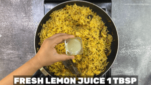 Maharashtrian-Masala-Bhat-fresh-lemon-juice